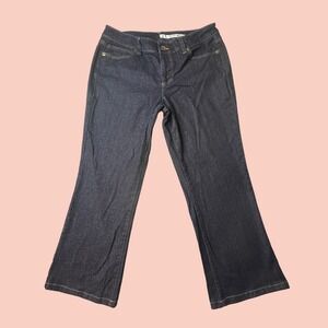 DKNY Jeans Pants Womens 14 Blue Soho Jean Bootcut Dark Wash Stretch Denim
